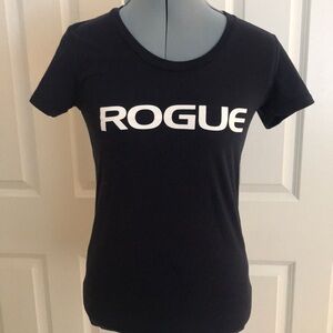 New Rogue Navy Blue Tee T Shirt Wolf on Back Size Medium M
